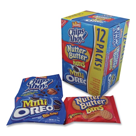 Nabisco Mini Variety Pack Cookies, 1oz, PK48 NFG02024